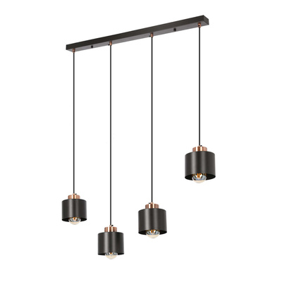 Hanging lamp black 4xE27 Olena 34-78131