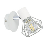 Wall lamp sconce 1X40W E14 white chrome lampshade VERVE 91-61331