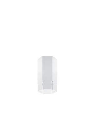 Lampa sufitowa tuba biała krótka natynkowa GU10 metalowa