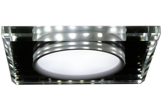 Chrom/weiße quadratische LED-Deckenleuchte SSP-22 2263885