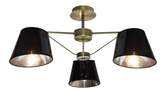 Lampa sufitowa czarna/patynowa Cortez 33-54982