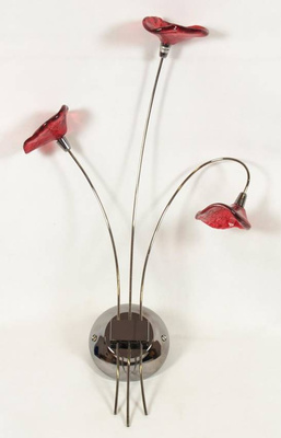 414 L&H Wall lamp Rio 3X20W G4 12V Chrome