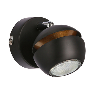 Boni applique 1x3w gu10 led noir