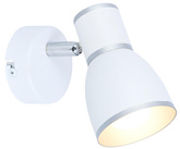 Wall lamp sconce 1xE14 white+chrome FIDO 91-63366