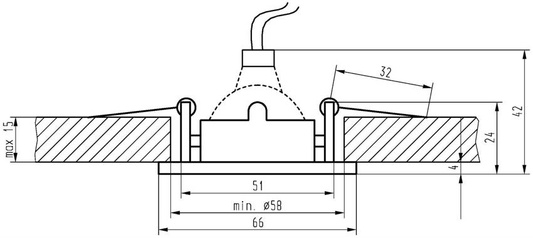 Candellux Deckenleuchte Nickel satiniert kippbar quadratisch