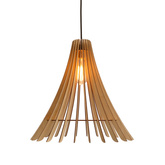 Suspension Eco 1 1x40 e27 Abat-jour en bois