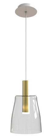 Hängelampe farbloses Glas LED 5W Modena Ledea 50133069