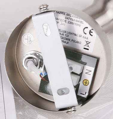 Aplic de perete 1X40W E14 Nichel satinat ARC 91-63281