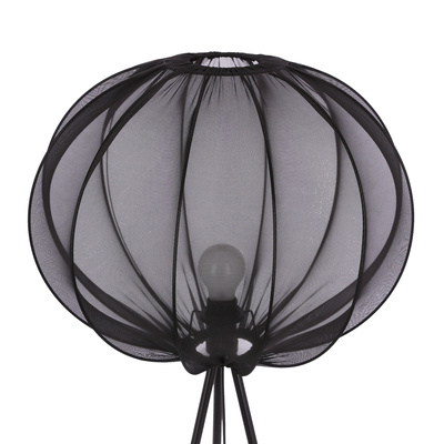 MELLOW lampe sur pied noire 1x40W E27 abat-jour 52 sphère noire 51-41944