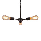 Suspensie Sparta neagra 3X60W E27 33-09371