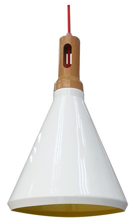Hängende Deckenleuchte Candellux Robinson 31-37695 E27 innen weiß / gelb