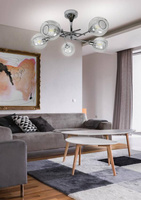 Plafonnier suspendu lustre chromé Ozzo Candellux 35-72252