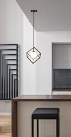 Hanging lamp black and gold 15cm Weert Ledea 50101045