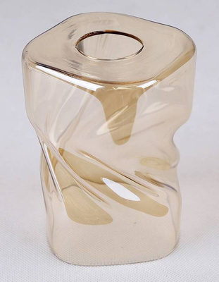 Applique noire avec abat-jour en verre ambré Felis 21-00163