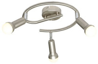 Spiraldeckenleuchte 3X40W E14 satiniertes Nickel ARC 98-63304