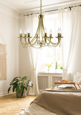 Lustre patiné 8xE14 60cm MUZA 38-69187
