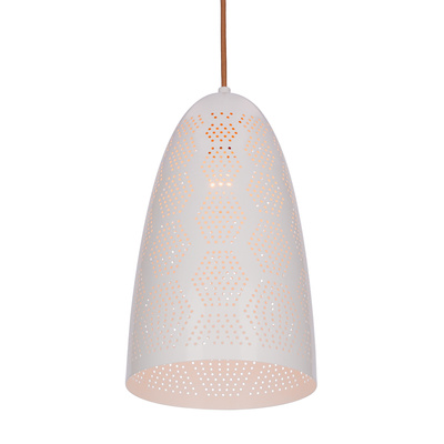 Hanging ceiling lamp 1X60W E27 openwork white BENE 31-70593