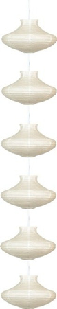Plafoniera Candellux 3494061-00 Griff 6 PAPER WHITE E-14 40W
