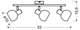Aplică candellux mauro 93-61607 bandă e14 led rgb nichel satinat cu telecomandă