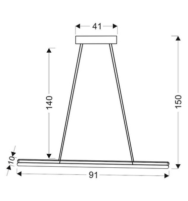 Lampe suspendue marron réglable LED 28W 4000K Coconut Apeti A0010-311