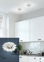Transparent ceiling luminaire with crystals MR16 SK-77 Candellux 2222820