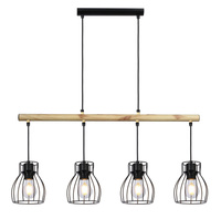 Lampa wisząca czarna 4x60W Bernita 34-78117