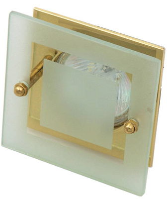 Glass ceiling luminaire square gold SZ-05 2219604
