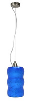 Blaue Glaspendelleuchte Trilogy 31-00500