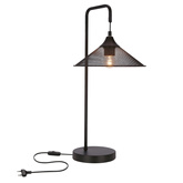 Tischleuchte Metall schwarz Kiruna Ledea 50501206