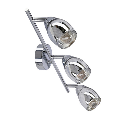 Wandlampenleiste 3X10W E14 LED Chrom MILTON 93-61294