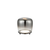 Lampadaire verre noir LED 17cm Berloz Ledea 50533050