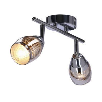 Bandă de perete 2X10W E14 LED crom MILTON 92-41265