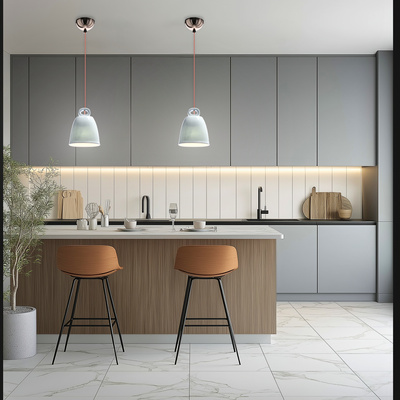 Lampa suspendata Sevilla Ledea 50101144 albastra ceramica