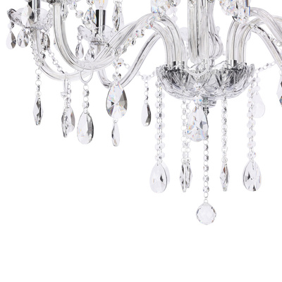 Gold chandelier with crystals 15xE14 Maria Teresa 30-95810