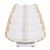 Lampe de table beige bois + plastique Nagoja Ledea 50501039