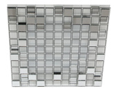 Plafoniera cu oglindă cu LED pătrată caldă Mosaic 10-30627
