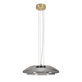 Pendant lamp Ombre 42 glass over table smoked shade GX53