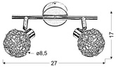 Candellux Collar lamp 92-13644 chrome strip G9