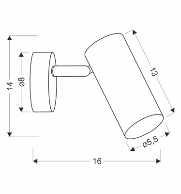 Wall lamp brass movable metal spot Colly 91-01702