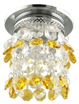 Chrome/yellow decorative ceiling luminaire SK-68 2246119