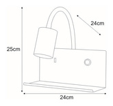 Kinkiet Lampka nocna K-4765 z gniazdem USB z serii SET KAJA