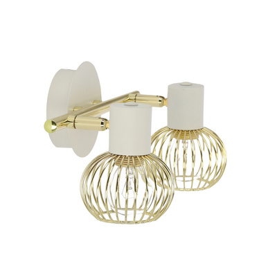 Wall lamp 2xE14 26cm Oslo 92-61805 Strip White/Gold