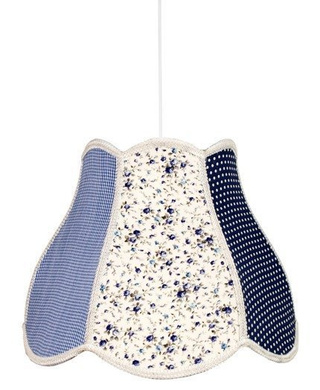 Lampa wisząca Zuza z abażurem pojedyncza do pokoju dziecka E27 35 cm