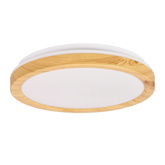 LED-Deckenleuchte 18W weiß + Holz 4000K Gandava 13-75109