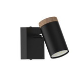 Black moving spotlight 1xGU10 spot Colly 91-01658