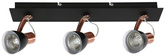 Wall lamp strip 3X50W GU10 black/copper MARKUS 93-35608-M