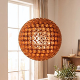 Ceiling lamp copper ball made of metal tubes E27 Abros Candellux 31-09074