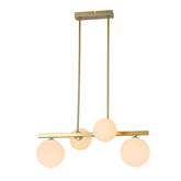 Lampa wisząca sufitowa mosiądz 4xG9 Kama 34-73426