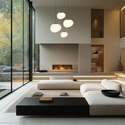 STONES pendant lamp black 20cm 1x40W E27 white shade 31-35127