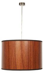 Lampa wisząca z abażurem Timber brązowa do salonu i sypialni E27